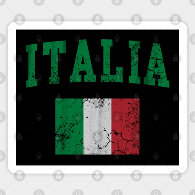 Vintage Italia Flag Italy Italian Italiano Sticker by E